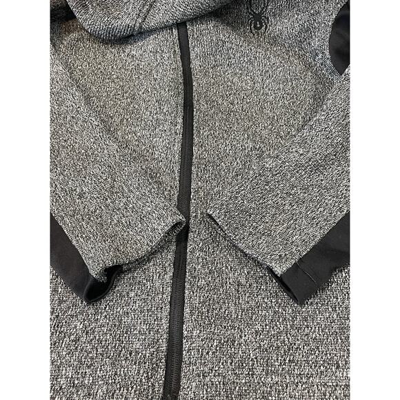 Spyder Hoodie Sweater Youth XL (18/20) Gray Full Zip Pockets Embroidered Logo - Picture 8 of 13